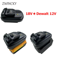 DM18DW12 Battery Adapter Convert for Dewalt/Milwaukee 18V 20V Lithium Battery to For Dewalt 12V Replacement Battery Tools