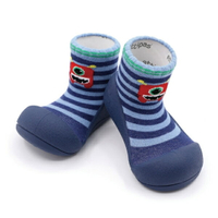 【任2件990】韓國 Attipas 快樂腳襪型學步鞋-藍底小怪獸