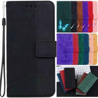 For Huawei Y6p MED-LX9 Case Magnetic Leather Geometry Wallet Flip Case For Huawei Y6p Y7a Y5 Prime Y6 (2018) Y8p Y5p Funda Cover