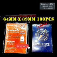 TCG One Piece Card Sleeve 64x89mm Sarung Kad 100PCS | Card Protector For Pokémon OPCG  HENWEI D35