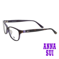 【ANNA SUI 安娜蘇】日系小臉框薔薇造型光學眼鏡-琥珀/紫(AS610-120)