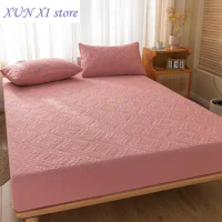 New Waterproof Mattress Cover Solid Color Queen/King Size Mattress Protector Single Bed Cover Waterproof Bed Sheet 180x200