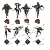 Attack on Titan Anime Mikasa Ackerman Levi Armin Erwin Acrylic Stand Action Figure PVC Stand Model Toy Gift