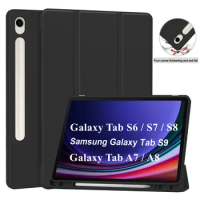 For Samsung Galaxy Tab S7 FE LTE 12.4 S8 S9 PLUS 12.4 Case Galaxy Tab S9 S8 11" Tablet Folding Magnetic Cover Galaxy Tab A8 10.5