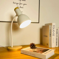 โคมไฟขาวตั้งโต๊ะ โคมไฟตั้งโต๊ะ แถมหลอดสามสี e27 โคมไฟอ่านหนังสือ Lamp ไฟแต่งห้อง อ่านหนังสือ