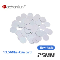 RFID NFC Tag 25mm 13.56mhz Sticker UID Rewritable Clone Nursing KeyChain Block 0 Card Copyable Change Keyfobs