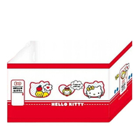 小禮堂 Hello Kitty 迷你折疊式收納盒 白火車 (少女日用品特輯)