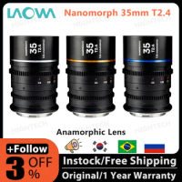 Venus Optics Laowa Nanomorph 35mm T2.4 1.5x S35 Anamorphic Lens Amber for Sony E Canon EF RF Fuji X Leica L MFT M43 Nikon Z