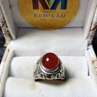 Cincin Akik Cempaka Merah Cerah