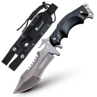 Outdoor Tactical Knife Wild Survival Self-defense Knives Stainless Steel Multifunctional Knife Camping High Hardness Knife