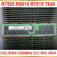 1Pcs Server Memory For DELL R7525 R6515 R7515 T640 RAM 32GB 32G DDR4 3200MHz ECC REG 2RX4