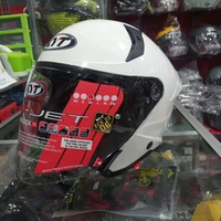 HELM KYT TTR JET PLAIN ORIGINAL - Double Visor - Pinlock Ready - EQRS - SNI DOT ECE - M-XXL L Plain 