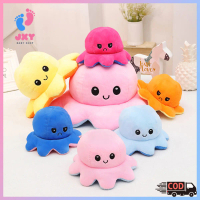 Boneka Gurita Octopus Doll Bisa Bolak Balik Cumi Ekspresi Rainbow Pelangi/Boneka octopus L147/196/19