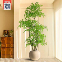 免運 工廠現貨 仿真樹 仿真綠植 仿真植物 裝飾假樹 仿真南天竹奶油風客廳軟裝飾綠植擺件室內仿生假樹植物落地大盆栽免運 工廠現貨 仿真樹 仿真綠植 仿真植物 裝飾假樹免運/可開發票 工廠直銷 特價出 