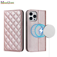 Magnetic Case for iPhone 13 Pro Max Wallet Case Leather Magnet Wireless Charging Flip Cover for iPhone 14 Plus 12 Pro Max Case