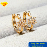 Anting Emas Kuning Model Bola Kadar Emas 700