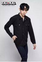 House of Cuff Jaket parka outer jaket pria semi parka warna Hitam