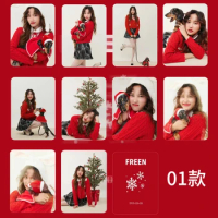 Freen Same Small Card Christmas Festive Red Card Activity High-definition Double-sided Lamination Freenbecky Postcard
