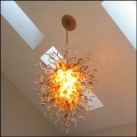 Chihuly Style Art Deco Hand Blown Murano Glass Hanging LED Ceiling Chandelier Lights