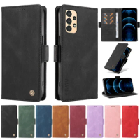 For Samsung Galaxy A32 Lite Wallet Phone Shell Leather Case on For Samsung A32 5G GalaxyA32 4G SM-A325F A326 Magnetic Cover Case