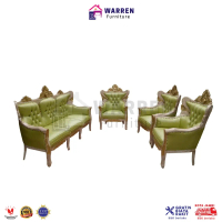 Kursi Tamu Jati Romawi Rintik BEST SELLER Kursi Jati Sofa Jati Berkualitas - Sriwijaya Marmer 3111