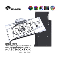 Bykski A-AS7900XTX-X GPU Water Block For Gaming Radeon RX 7900 XT OC Video Card Cooler VGA Radiator RGB