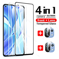 4 In 1 Tempered Glass for Xiaomi Mi 11 Lite 5G 4G Screen Protector Glass for Xiaomi Mi 11I 11lite light Camera Protective Glass