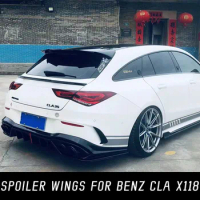 For 2019-2023 Mercedes Benz CLA-Class X118 CLA180 200 220 250 CLA35 CLA45 AMG Rear Roof Trunk Lid Car Spoiler Wings Accessories