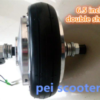 6.5inch 6.5 inch double shaft brushless geared dc hub motor for scooter DIY hub motor phub-158