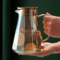 北歐冷水壺大容量耐高溫玻璃涼水杯家用耐熱輕奢涼水壺套裝冷水杯【淘夢屋】