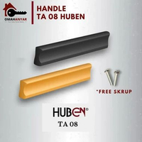 Handle Aluminium Pegangan Laci Lemari Kitchen Set TA-08 Huben Gold Hitam (2 PCS) HITAM 160 MM