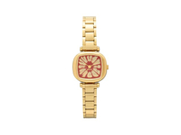 นาฬิกาผู้หญิง รุ่น Moneypenny Flower Tire สี Gold Bordeux