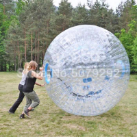 Giant Human Hamster Ball 2.5M Diameter Inflatable Zorb Ball For Zorb Ball Ramp Top Quality Inflatable Zorbing Ball/Grass Ball