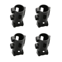 4PCS Aluminum Alloy CNC Pipe Dia 20mm Tripod Fixed Seat Landing Gear Fixed Connector Carbon Fiber Tube Fastener for RC Drone