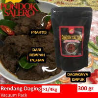 promo - rendang padang pondok salero kemasan 3 gram daging sapi makanan food meat