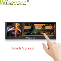 12.6 Inch Portable Monitor 1920×515 Wide LCD IPS Display Capacitive Touch Gaming Monitor Marquee Notebook Secondary Screen