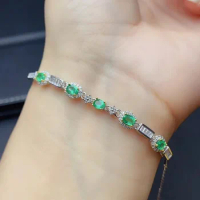 100% Natural And Real Emerald bangle Natural real emerald For men or women 925 sterling silver Bangle