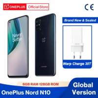 OnePlus Nord N10 5G Global Version Smartphone OnePlus Official Store 6GB 128GB Snapdragon 690 90Hz Display 30W Warp Charge NFC