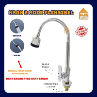 [HJS] Kran Angsa Cuci Piring tanam drat 1/2 inch / Keran Flexible Tancap Bawah / Kran Air Cuci Pirin