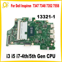 13321-1 Mainboard for Dell Inspiron 13 7347 7348 7352 7558 Laptop Mainboard with i3 i5 i7-4th/5th Gen CPU DDR3 Fully tested