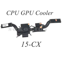 CPU cooling Radiator for HP Pavilion Gaming 15-CX Series TPN-C133 Heatsink Cooler L20339-001