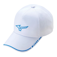 【MIZUNO 美津濃】帽子 棒球帽 運動帽 遮陽帽 白藍 32TWA50201P