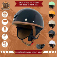 Mũ Bảo Hiểm Napoli 1/2 [FREESHIP] [CHÍNH HÃNG] - Nón Bảo Hiểm Nửa Đầu Napoli Harley N120 - N04
