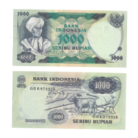 Uang kuno Indonesia 1000 Rupiah 1975