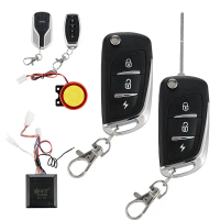 Electric Vehicle Anti-theft Remote Control Key Integrated Folding Battery Vehicle Alarm 48-72V Elect
