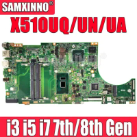 SAMXINNO X510UA Laptop Motherboard For ASUS X510UN X510UQ X510UR X510UAR X510UNR S510U X510UF Mainboard I3 I5 I7 7th 8th Gen CPU