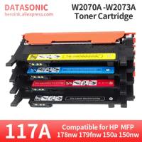 4Color 1set 117A Toner Cartridge Compatible For hp117a W2070A W2071A For HP Color Laser 150a 150nw MFP 178fnw MFP 179fnw printer
