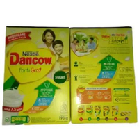 Dancow 1+ Vanila 120gr, Dancow 1+ Madu 120gr, Dancow Cokelat 195gr, Dancow Instant 195gr, Dancow Ful