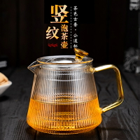 JKV錘紋耐熱玻璃茶壺茶具小型花茶泡茶壺杯辦公家用過濾茶壺套裝