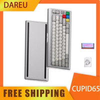 Dareu Cupid65 Keyboard Wireless Bluetooth Type-C Aluminum Alloy gaming keyboard 67keys Customized Mechanical Keyboard For Pc Gi